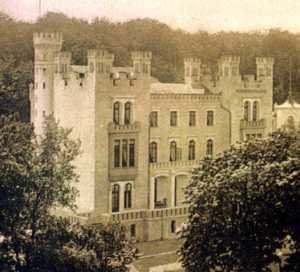 Ansicht des Originalzustandes der Burg Hohenzollern von Nordosten