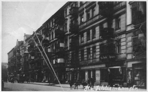 Blick auf Schliemannstraße 29 und 30